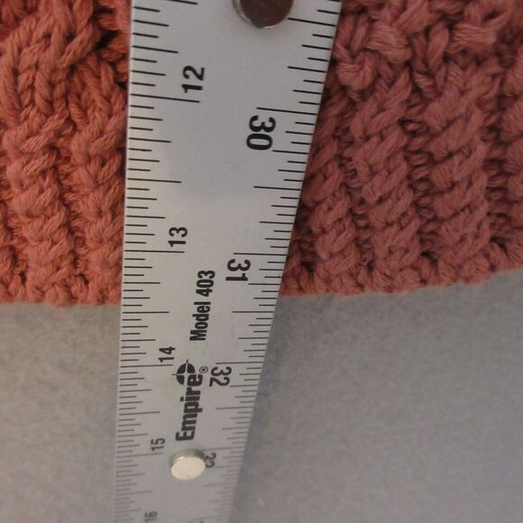 LL Bean‎ Signature Sweater Small Fisherman Cable Knit Zipper Tunic Colorblock - Picture 9 of 11